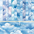 6 inch Blue Sky Cloud Scrapbook Paper Pad SKP211