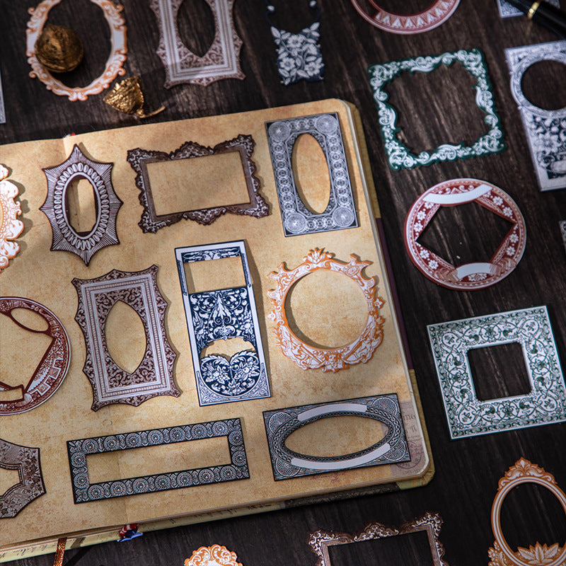 20 Pcs Vintage PET and Cardstock Stickers JMXS