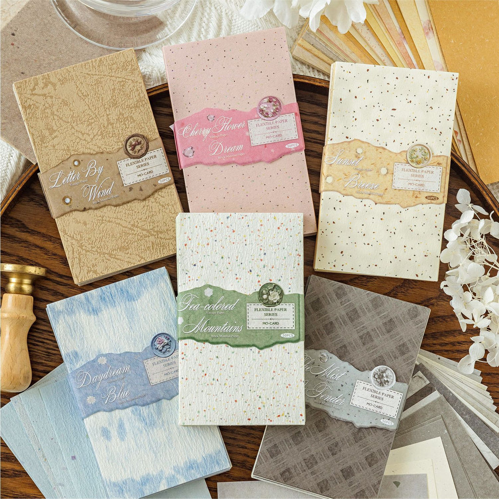 50 Pcs Vintage Basic Scrabook Paper ZJWR