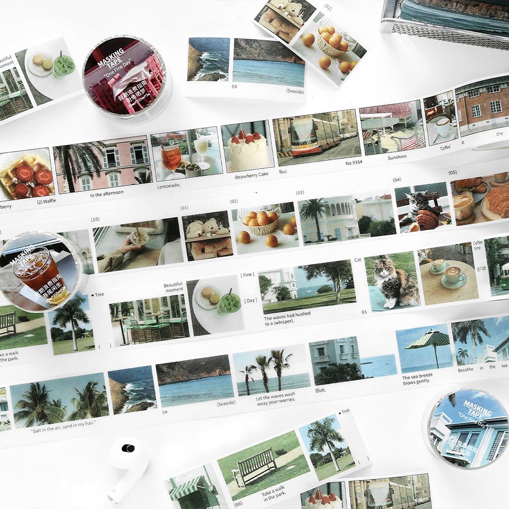 1 Roll Landscape Washi Stickers Tape JQLFZN