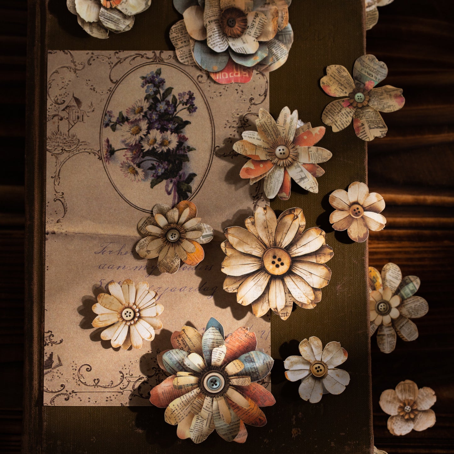 20 Pcs Vintage Junk Journal Stickers CYSKDX