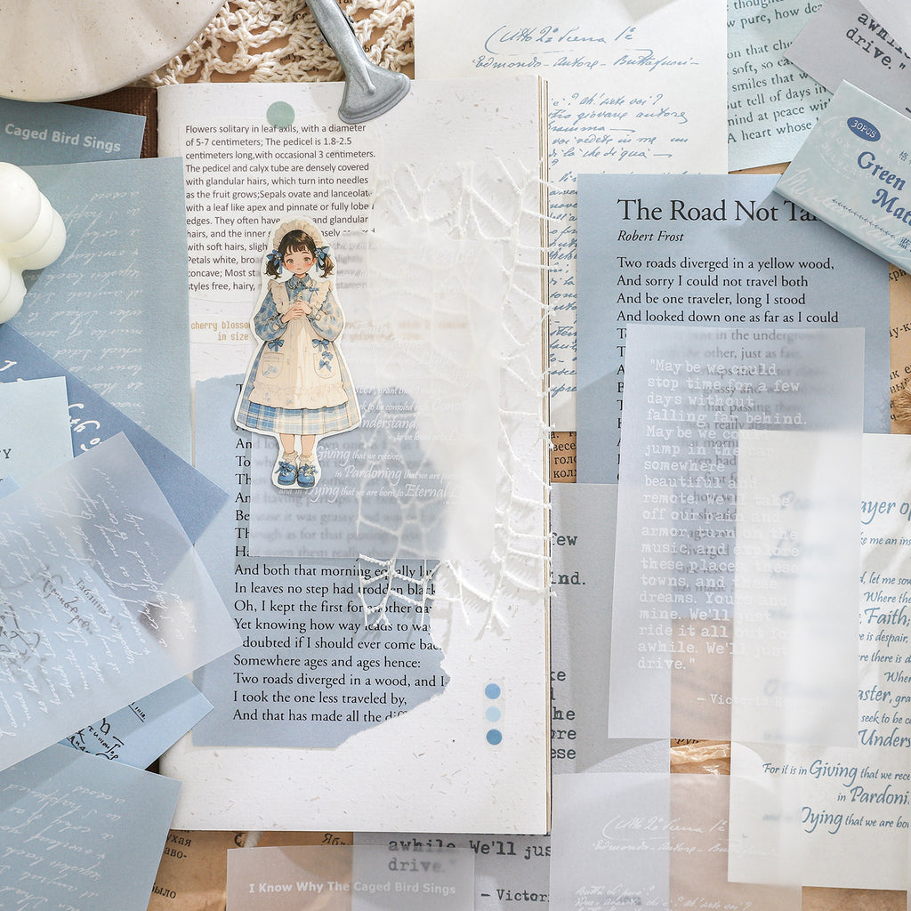 30 Sheets Script Scrapbook Paper GLJSB