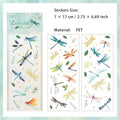 3 Sheets Feather Jellyfish PET Stickers LGMY