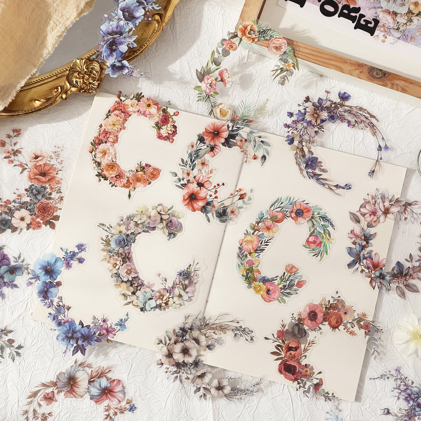 15 Pcs Flowers PET Tape FGHY