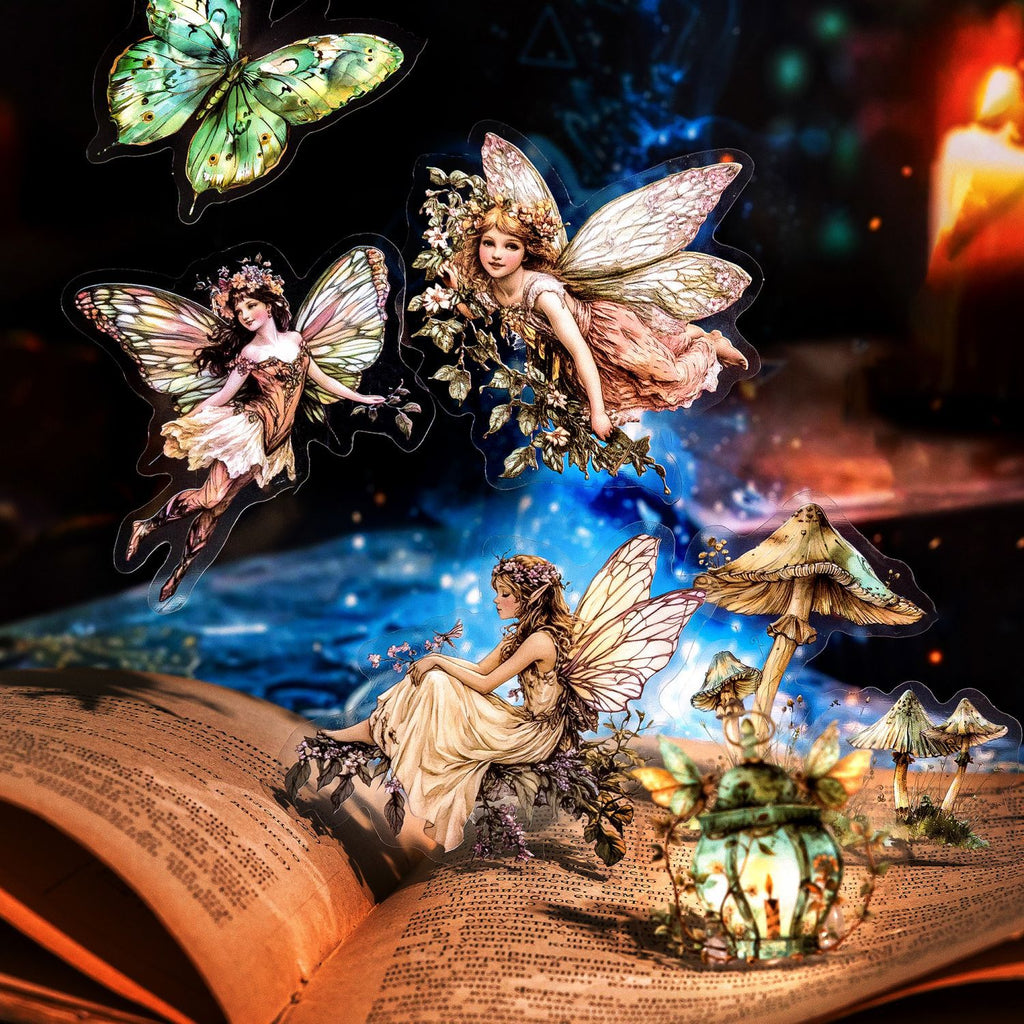 40 Pcs Fantasy Fairy PET Stickers MSHJ