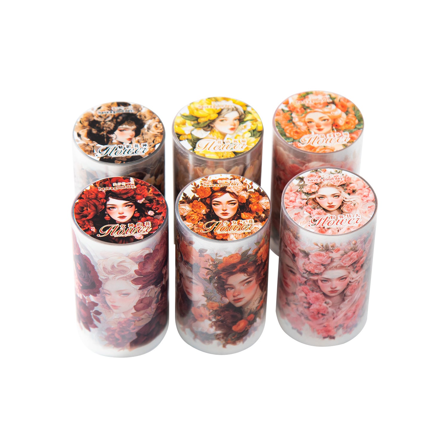1 Roll Wearing Flowers PET Tape HSZY