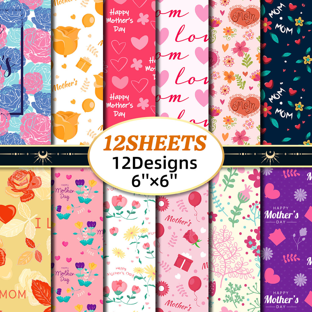 6 inch Mother's Day Scrapbook Paper Pad PA784