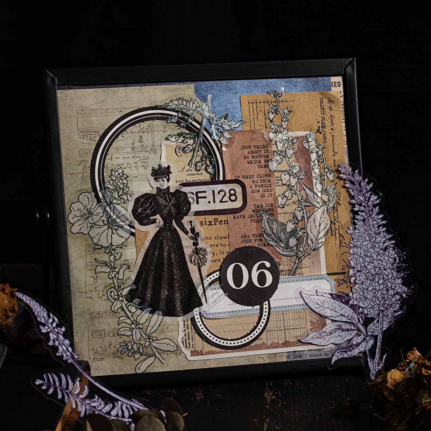 20 Pcs Plant PET Stickers HJCT