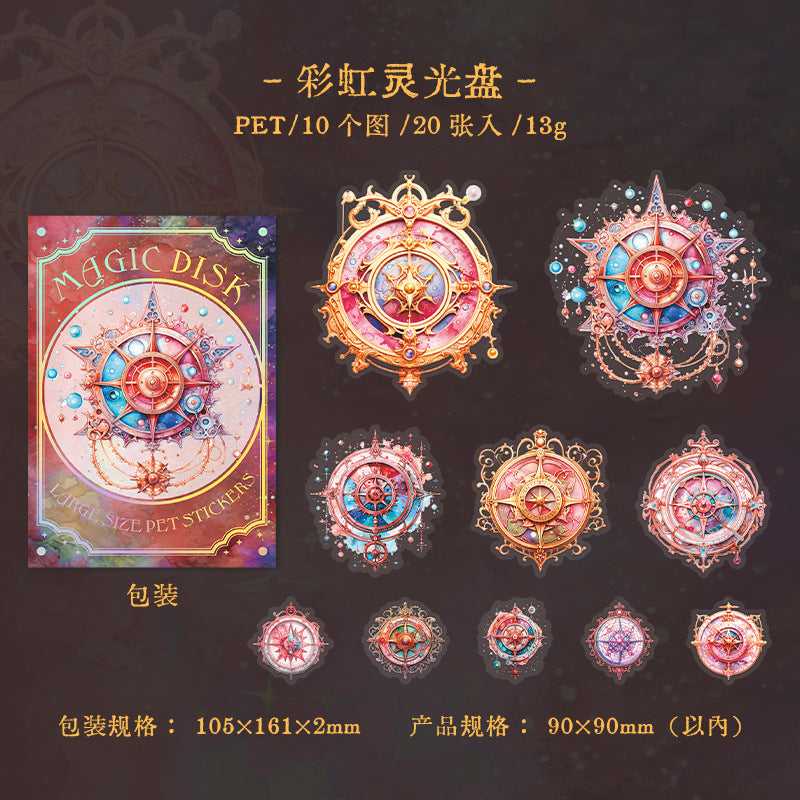 20 Pcs Magic Themed PET Stickers MFXP