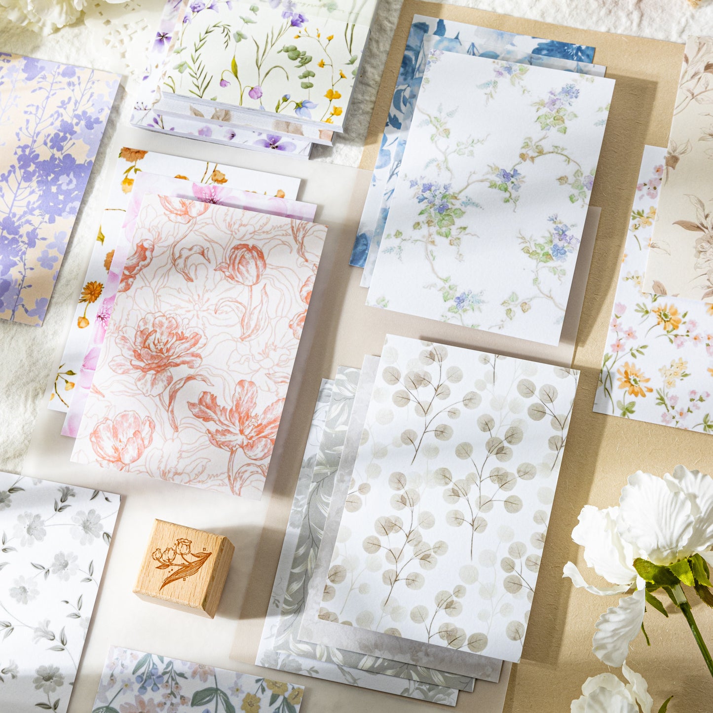 30 Sheets Floral Washi Stickers FGHY