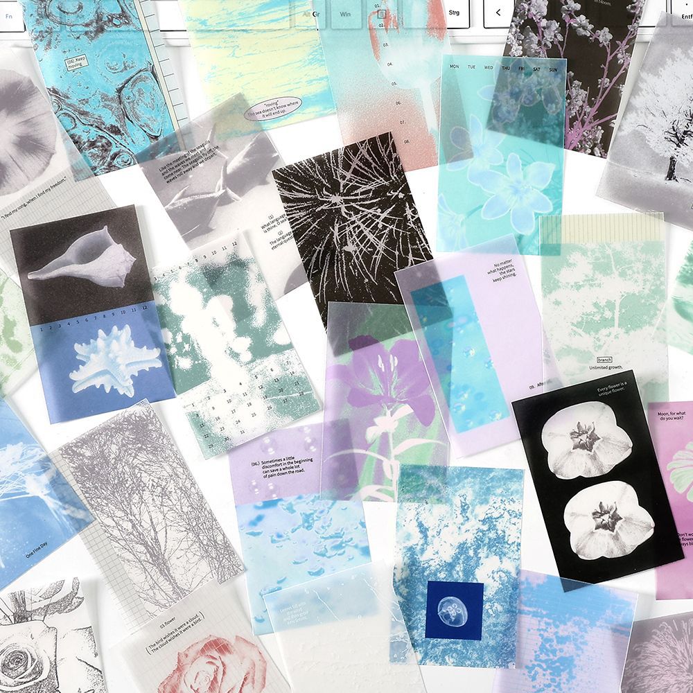 10 Pcs Thermography Theme Scrapbook Paper MRJJ