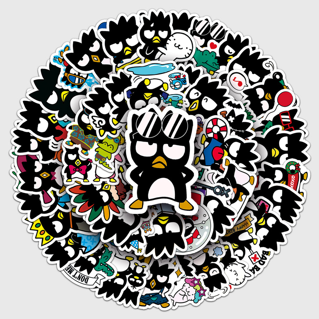 50 Pcs Vinyl Penguin Stickers KQE1016