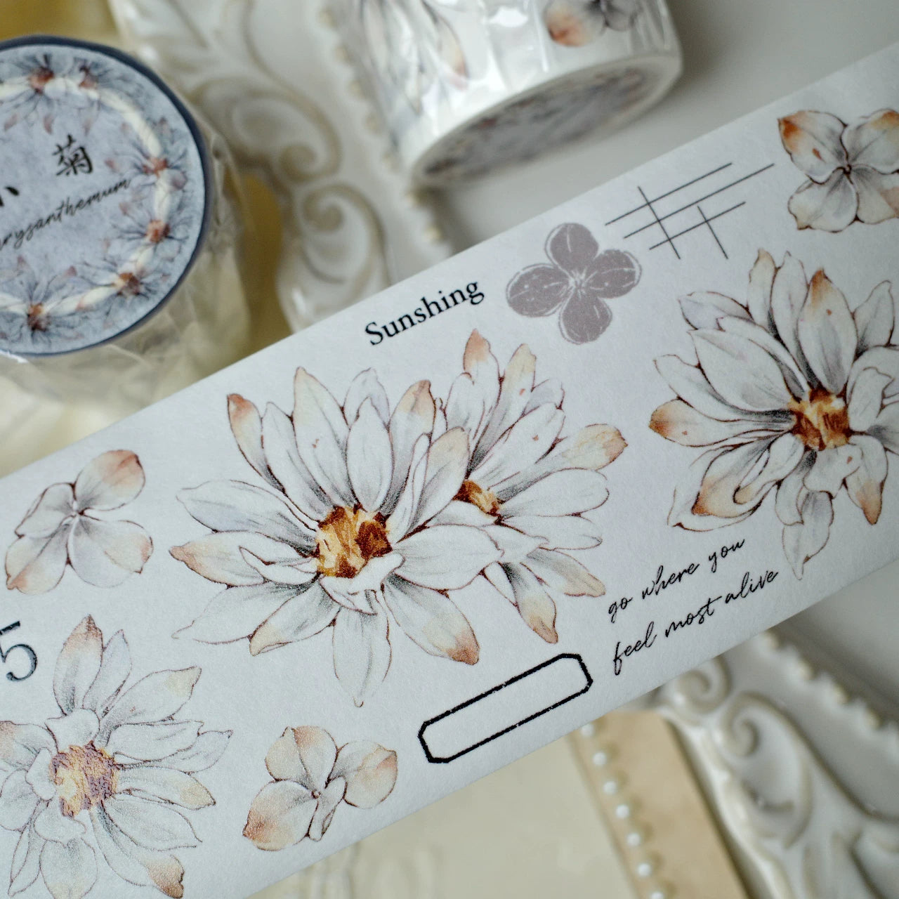 Floral Decorative Tape Rolls- Little Daisy Tale