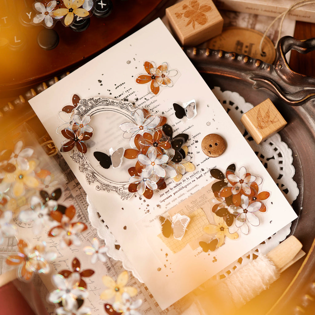 Floral Decorative Tape Rolls- Path Blossoms