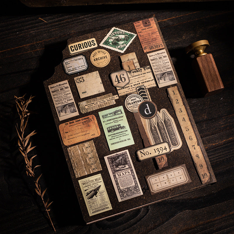 30 Pcs Vintage Junk Journal Stickers FGJY