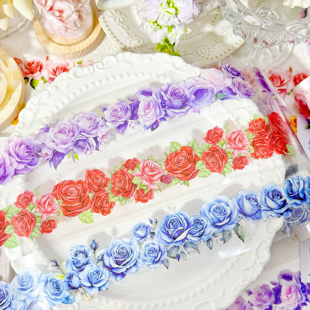 6 Rolls Rose PET Tapes Set HHWR