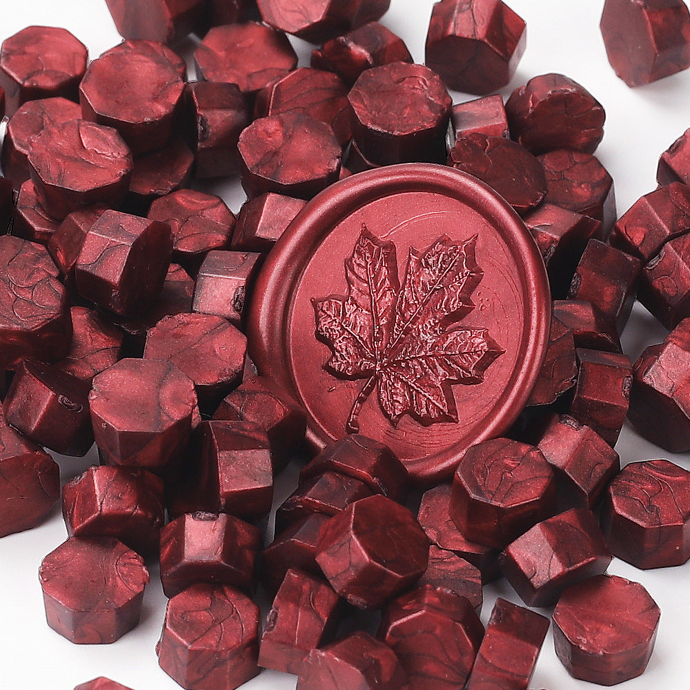 100 PCS Octagon Wax Seal Beads H46