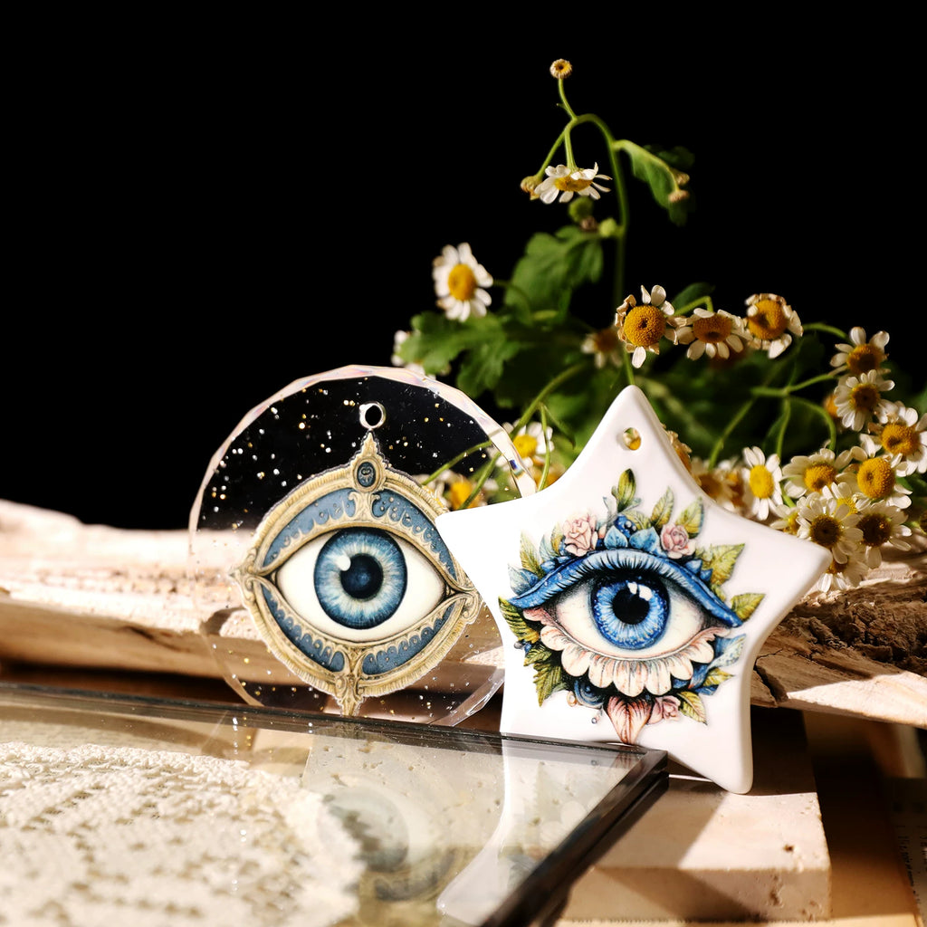 2 Sheets Waterproof Rub on Stickers - Eyes