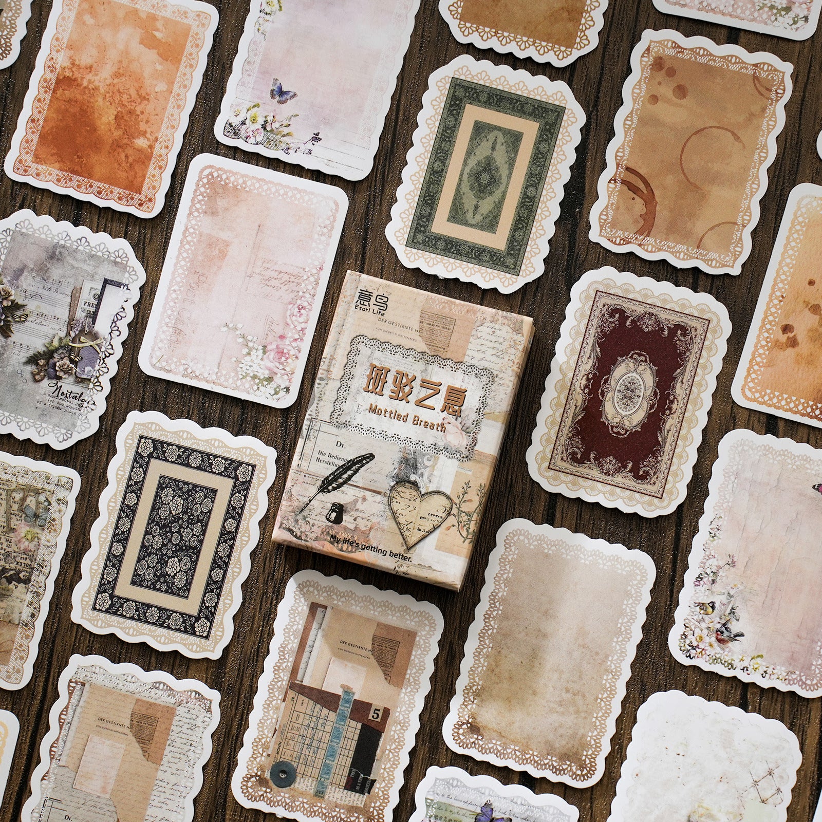 30 Pcs Vintage Collage Stickers BBZX