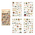 4 Pcs Everyday Journal PET Stickers - Happy Farm