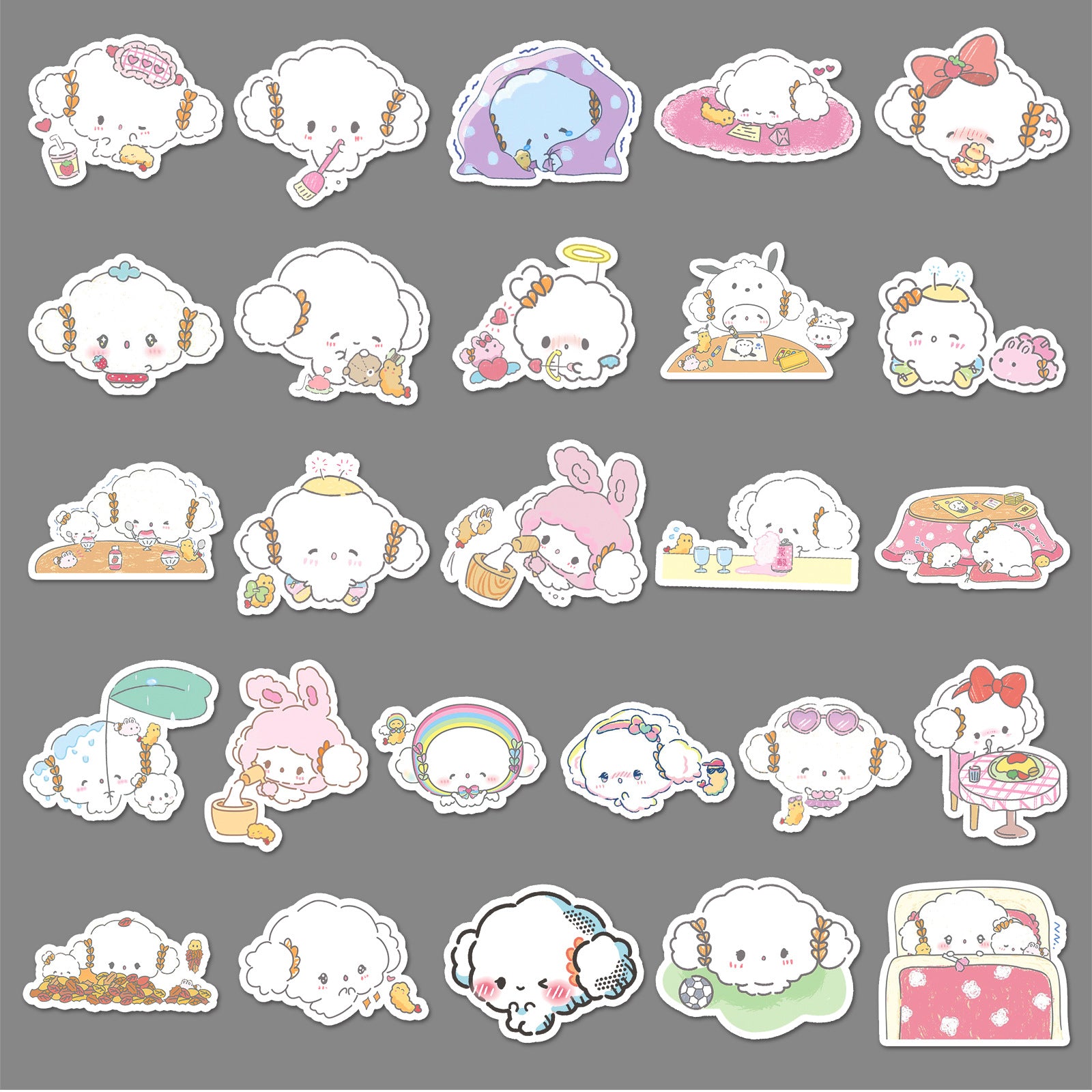 50Pcs Kawaii Waterproof Vinyl Stickers SRO101