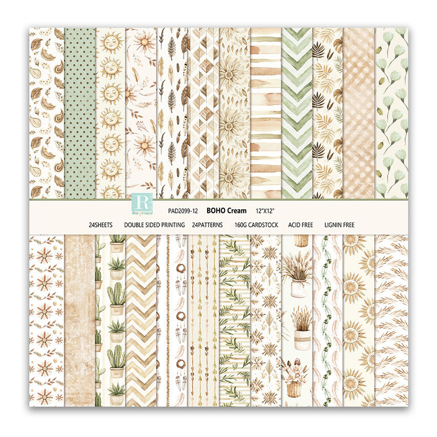 12 inch Scrapbook Paper Pad JYY099