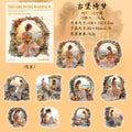 10 Pcs Vintage Sunset Girl PET Stickers NYXSN