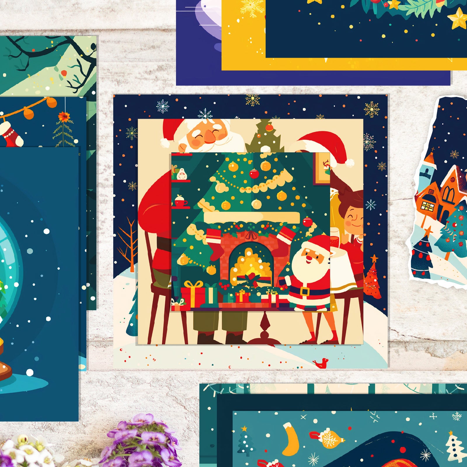 6 inch Christmas Eve Scrapbook Paper Pad PA204