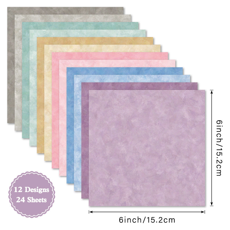6 inch Vintage Color Scrapbook Paper Pad SKP423
