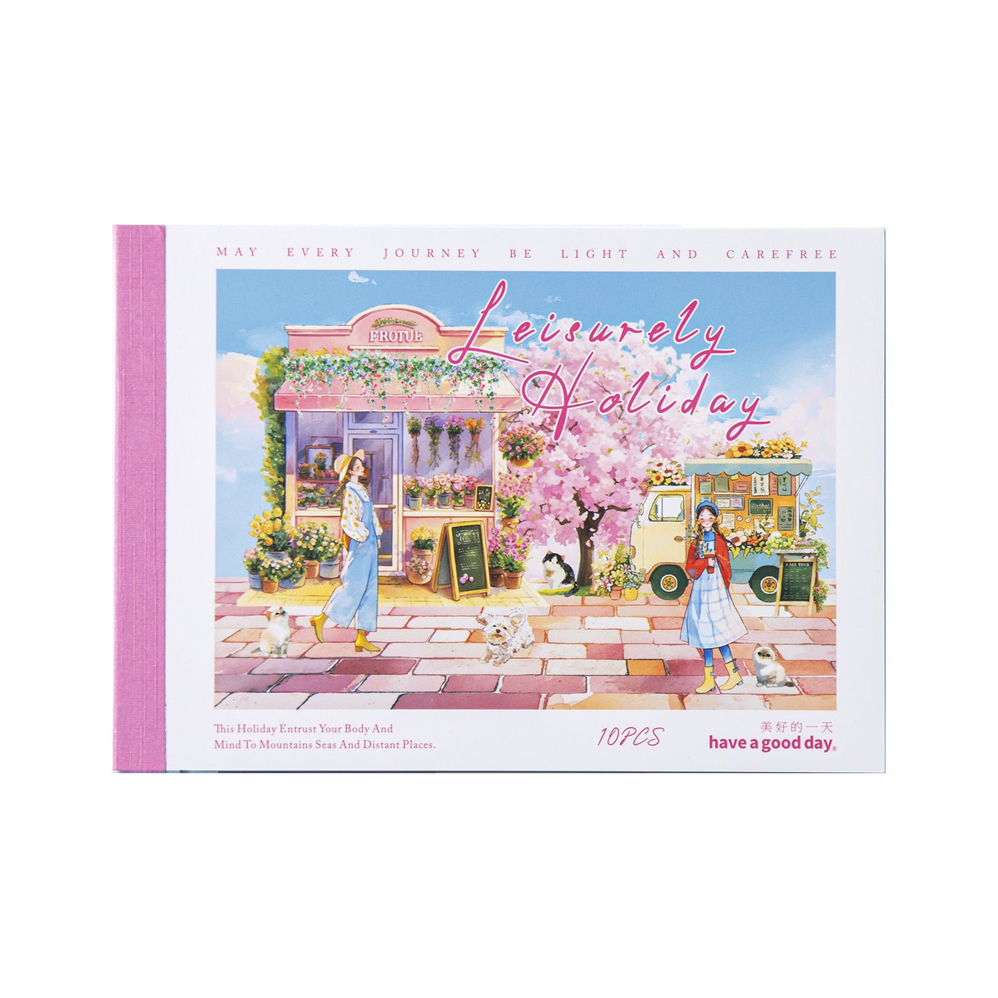 10 Sheets Holiday Theme Stickers Book YXJR