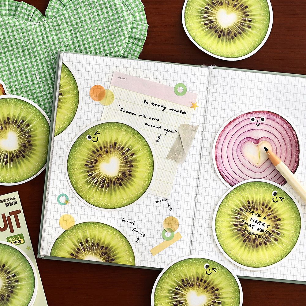 30 Pcs Fruit Theme Sticky Note XXGS