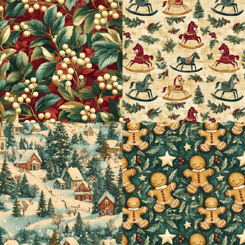 6 inch Christmas Scrapbook Paper Pad SKP352
