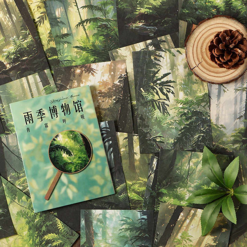 30 Pcs Rainy Landscape Journal Paper YJBWG