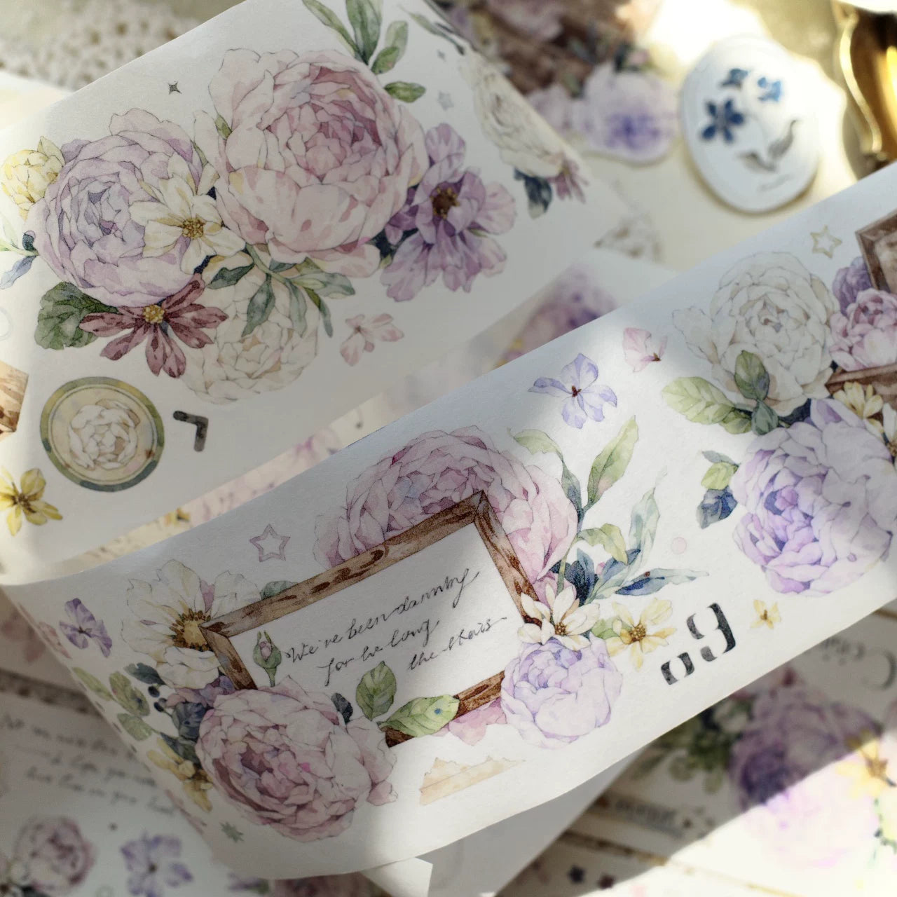 Floral  Decorative Tape Rolls- Seasons' Whispers