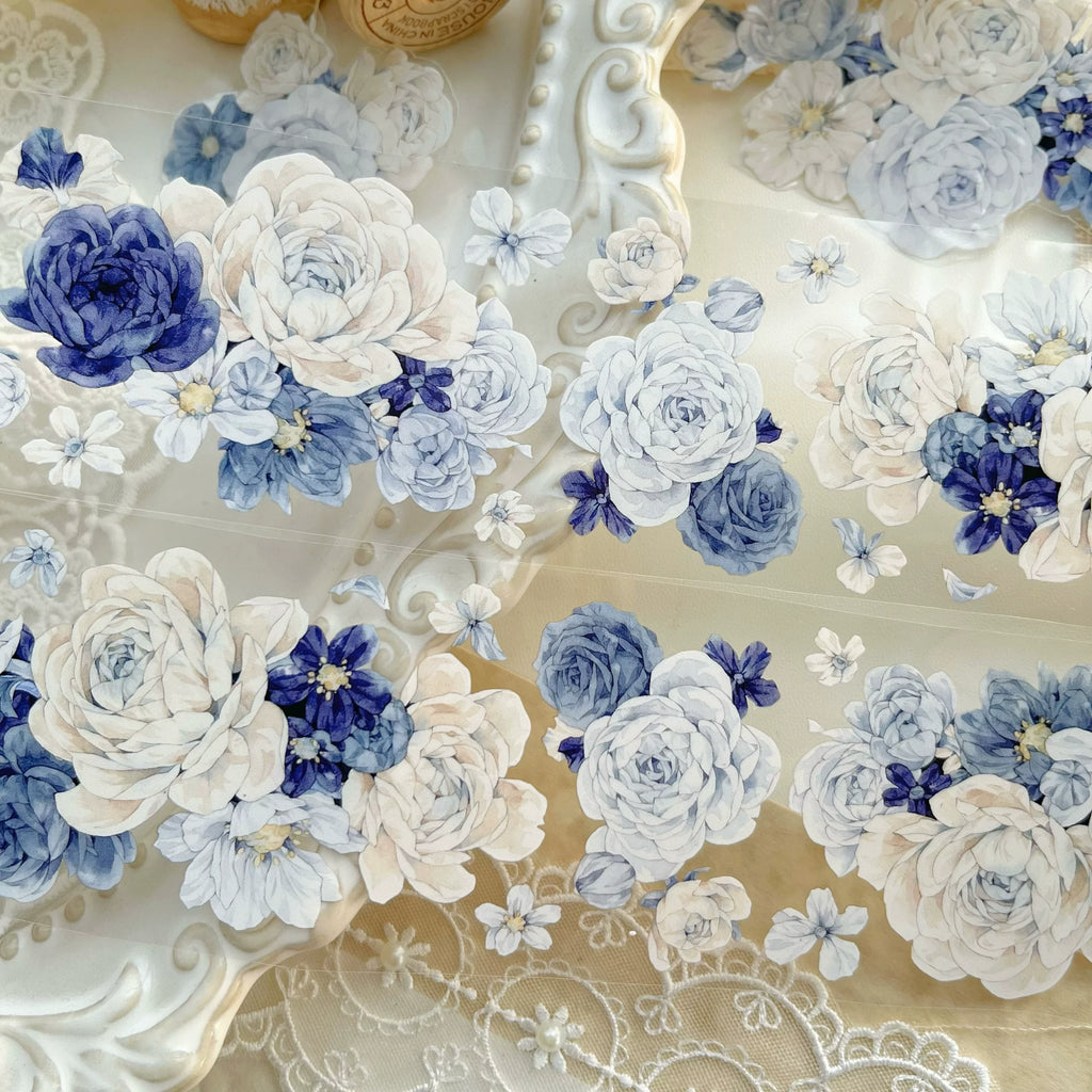 Floral Decorative Tape Rolls- Frost Islet Flora