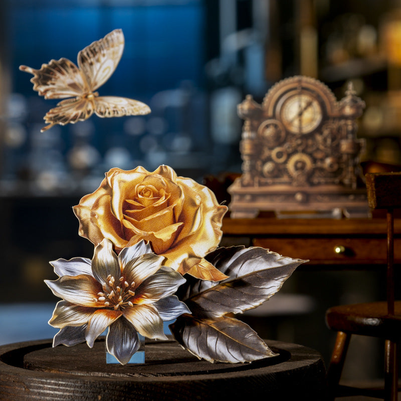 20 Pcs Vintage Metal Art Stickers JSSCS