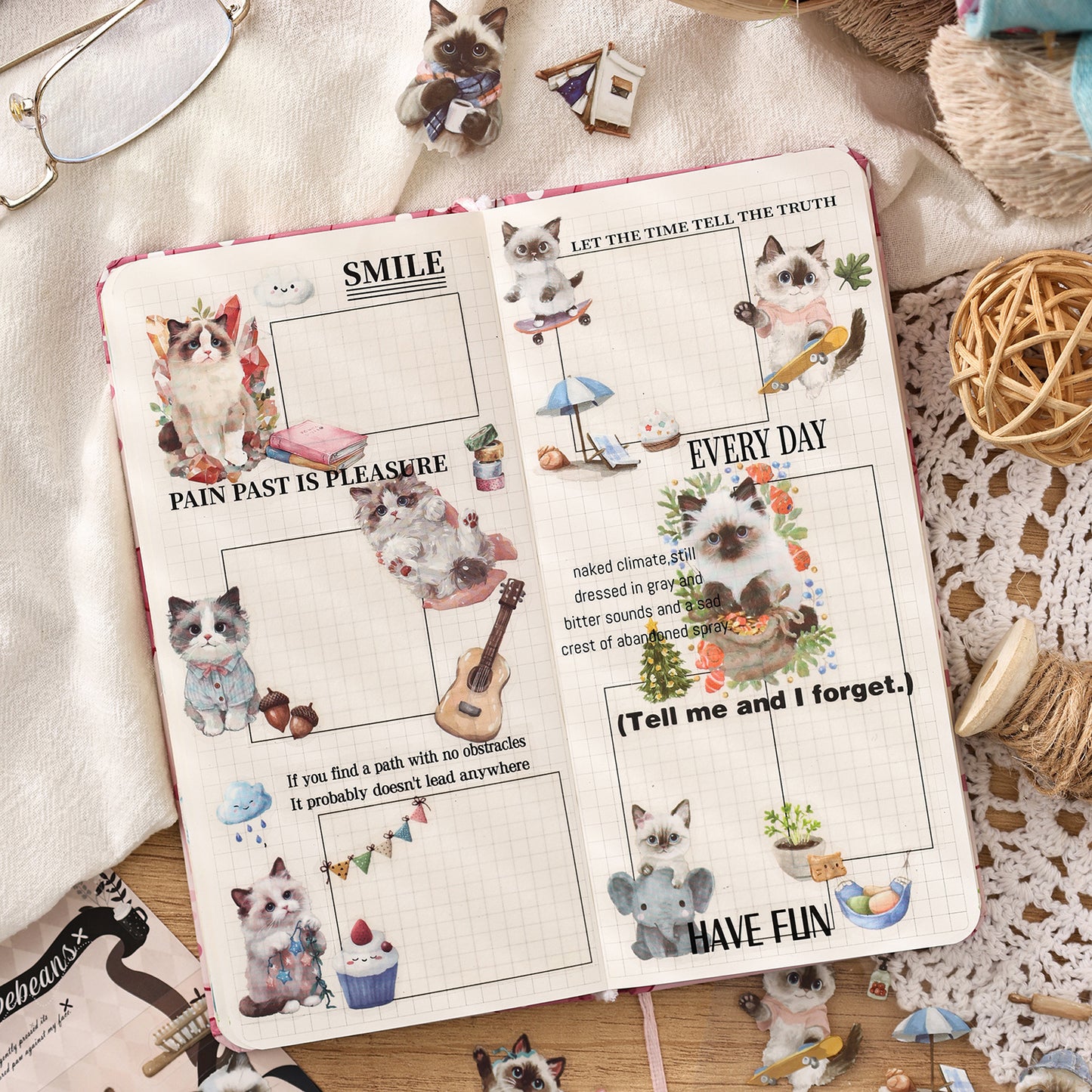 4 Sheets Cute Dog Puppy PET Stickers ZYTX