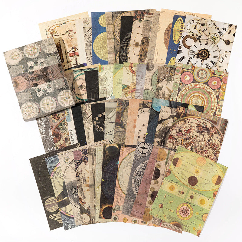 100 Pcs Vintage Aesthetic Journal Paper VAP04