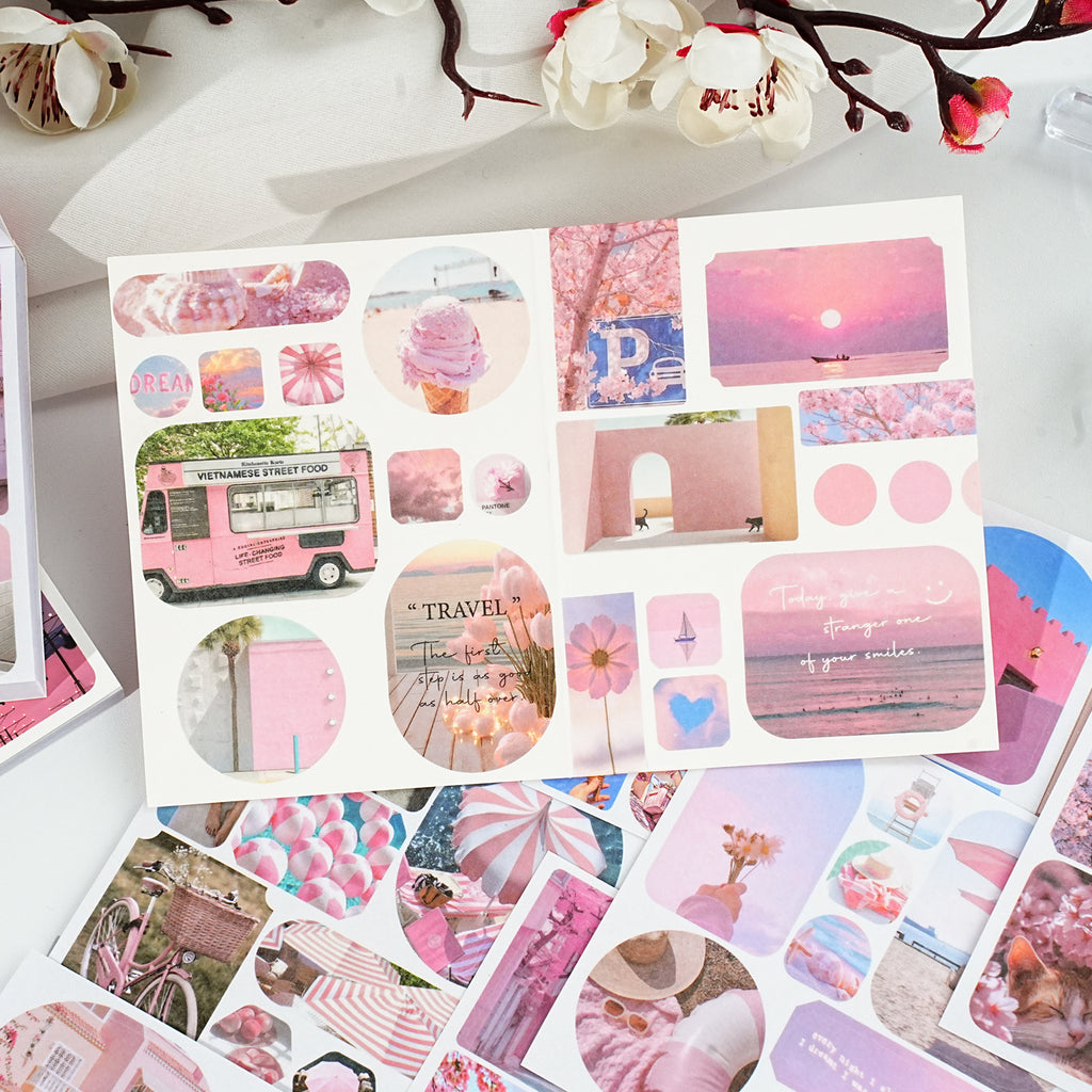 40 Sheets Aesthetics Washi Stickers Book SZLKDF