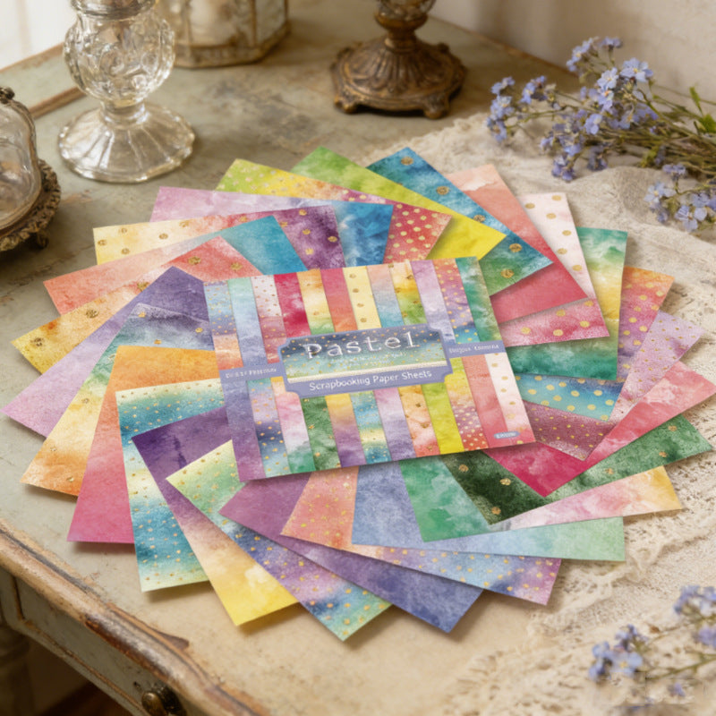 6 inch Pastel Scrapbook Paper Pad SKP608
