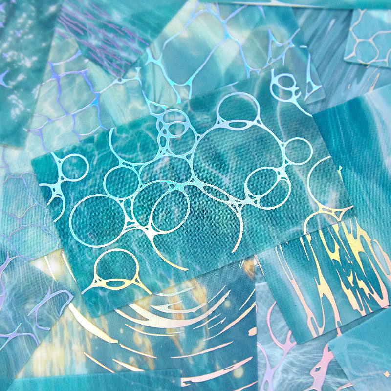 20 Pcs Water Texture PET Stickers LGBY