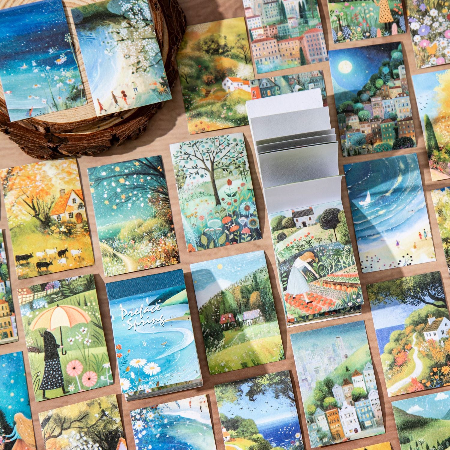 50 Sheets Spring Scenery Washi Stickers Book CCXZ