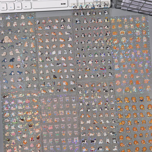 1 Sheet Cute Animal Planner Stickers KLMYJ