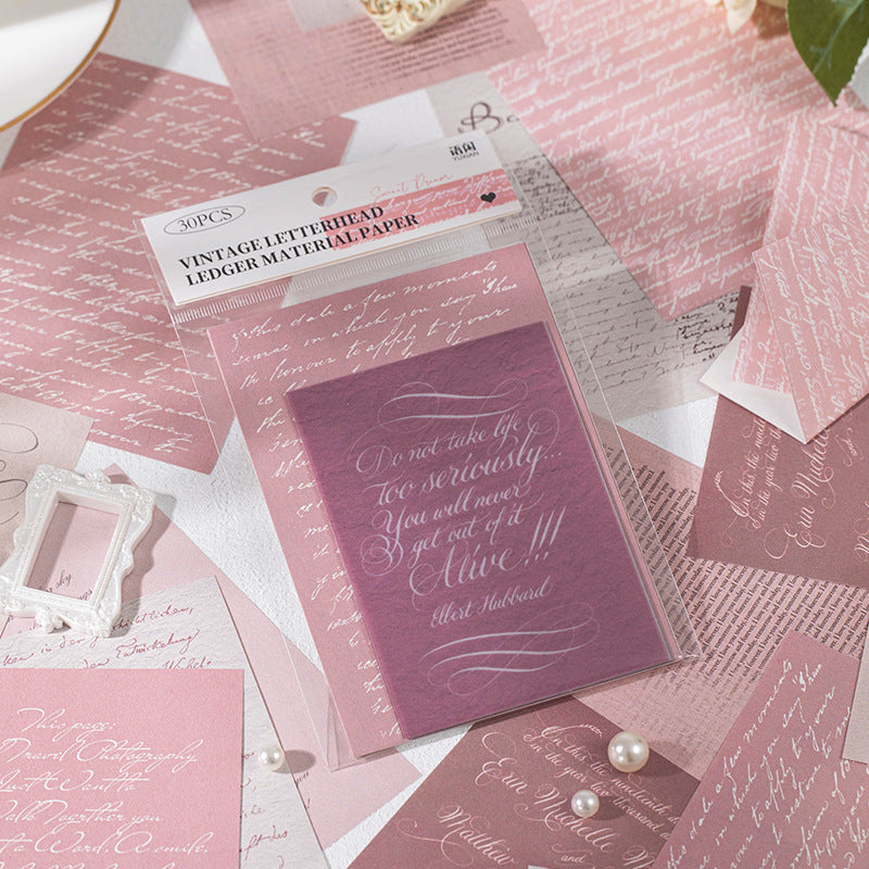 30 Pcs Vintage Scrapbook Paper FGXJ