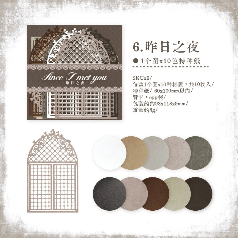 10 Pcs Window Cutout Paper CYJNKS
