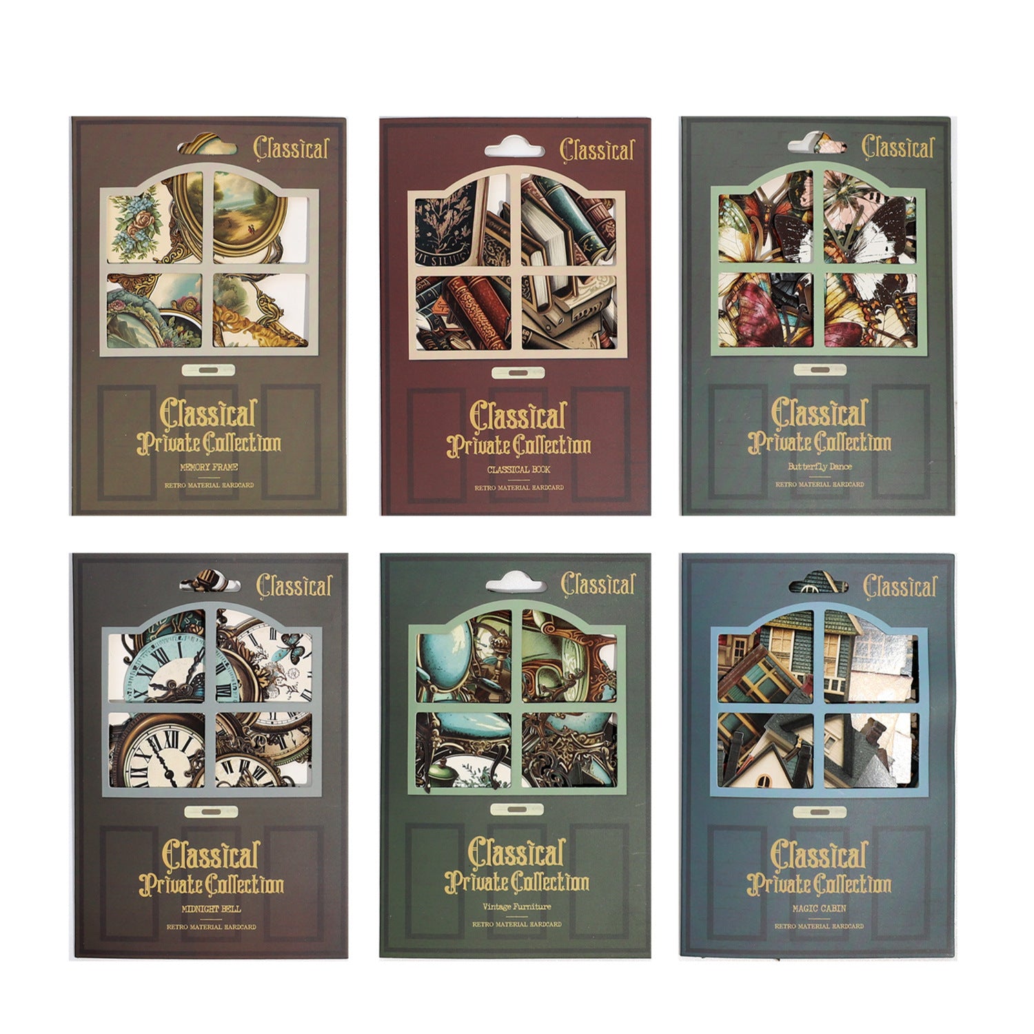 20 Pcs Vintage Cardstock Stickers GDSC