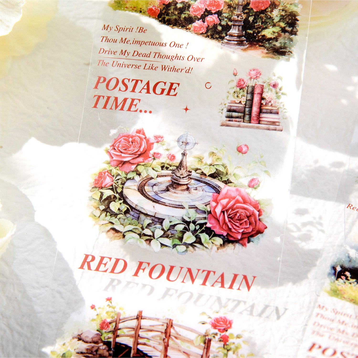 1 Roll Garden Themed PET Tape WRQMG