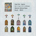 30 Pcs Antique Themed Stickers ZGCPG
