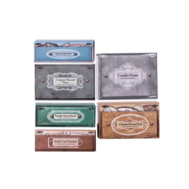 Vitnage Notepad Themed Wooden Stamp BKDAS