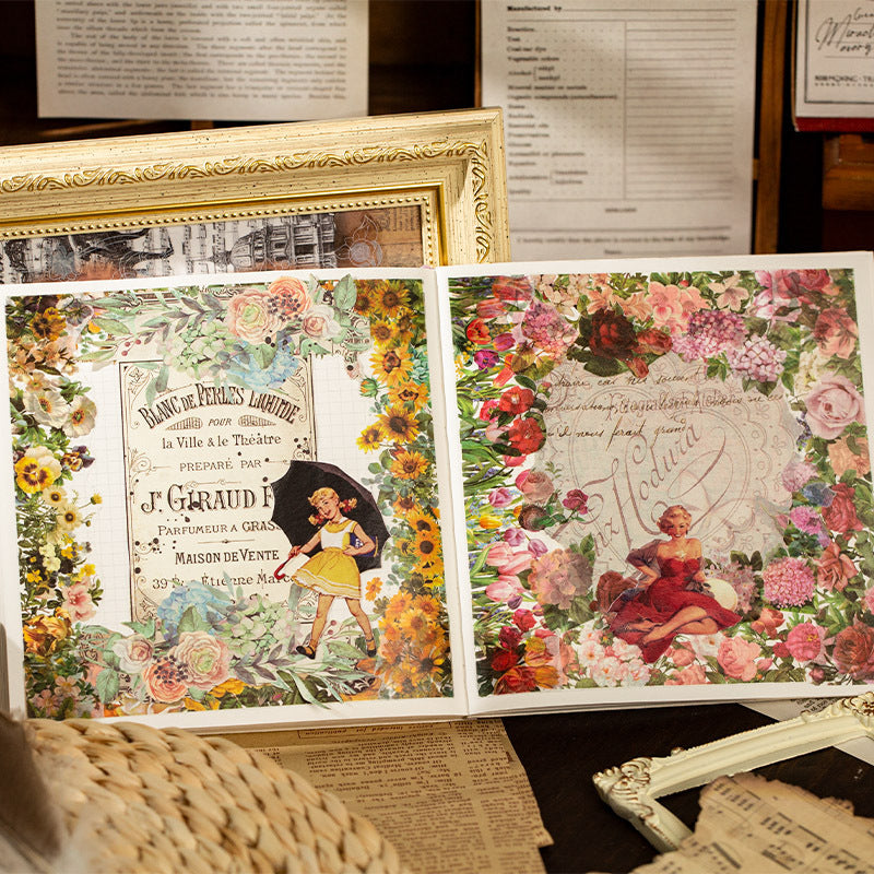 4 Sheet Flower Garden Washi Stickers HLMY